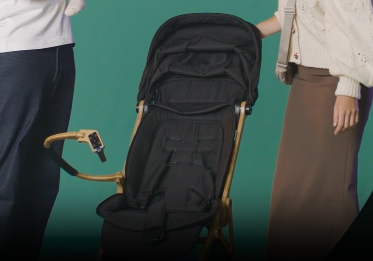 Instalace bariérky Mozomoza Panda na kočárek